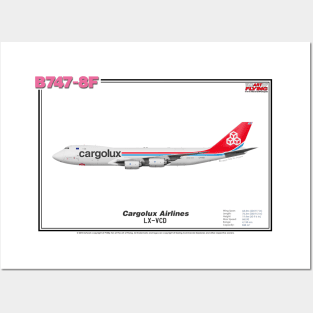 Boeing B747-8F - Cargolux Airlines (Art Print) Posters and Art